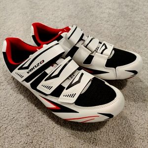 Venzo MX Women's US 10 EU 42.5 Cycling Shoes with Cleats Peloton Compatible